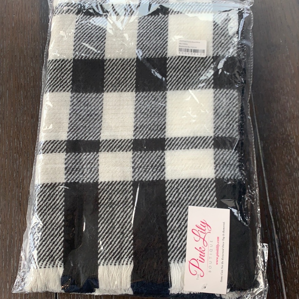 BNWT Pink Lily plaid Poncho